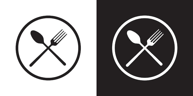 Vector vector spoon and fork icons