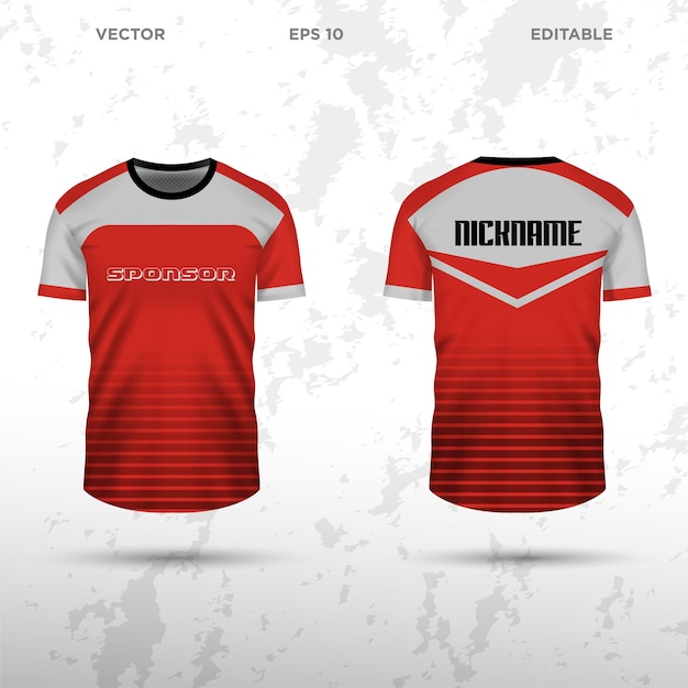 Vector sport apparel and clothing designs template