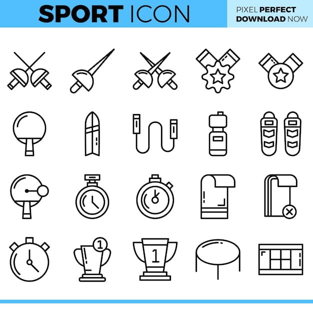 Vector vector sport icon set