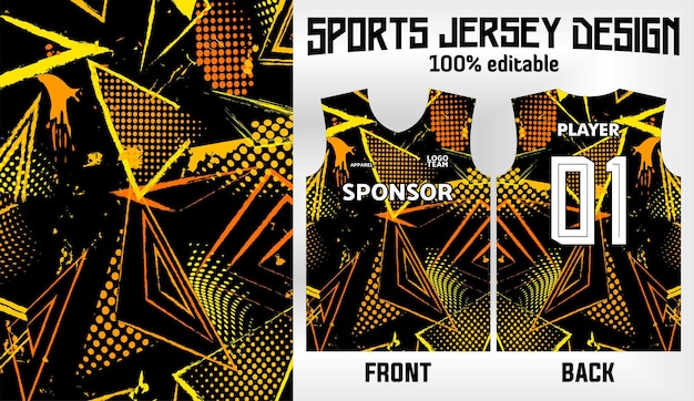 Vector vector sport jersey background design