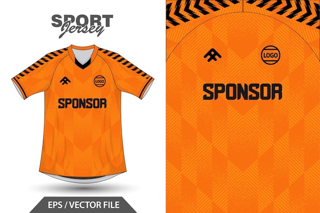 Vector sport jersey calcio per la sublimazione