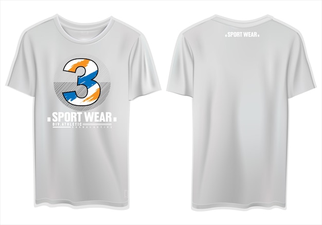 vector sport wear text stylish t shirt design