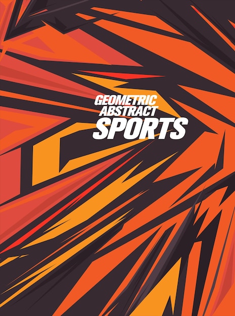 Vector sports background design with grunge or dynamic line style