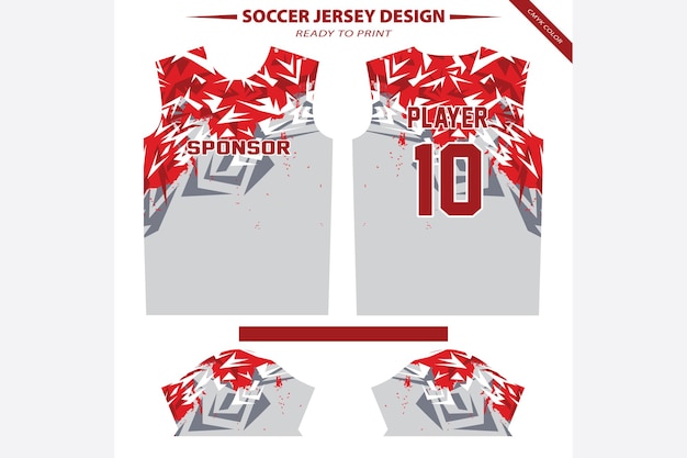 Vector sports jersey design and abstract texture design for football cycling team
