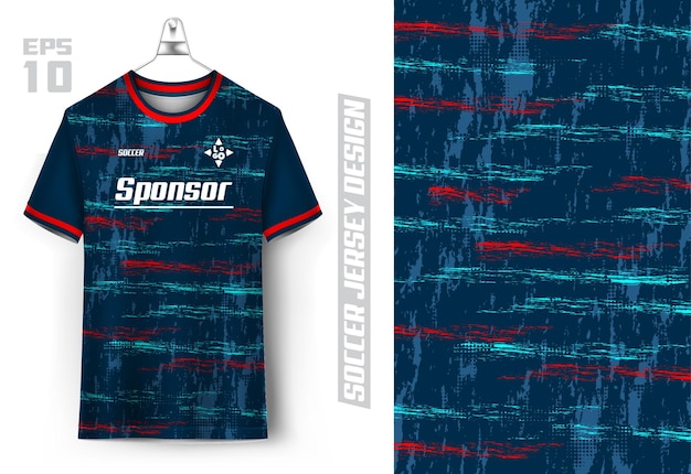 vector sports shirt design ready to print football shirt for sublimation