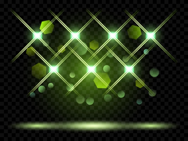 Vector spotlights. illumination of the scene. transparent light effects. transparency only in vector format