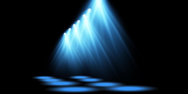 vector spotlights scene light effects glow light effect vector illustration