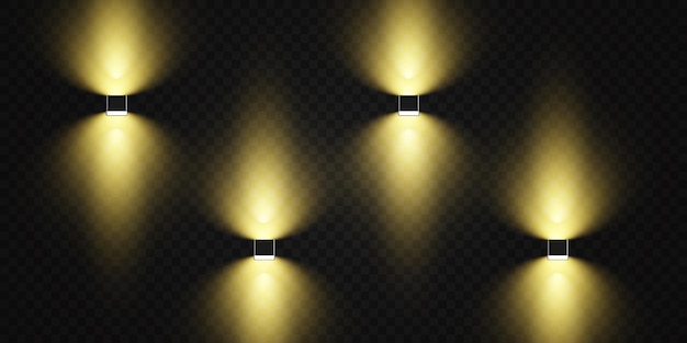 vector spotlights scene light effects glow light effect