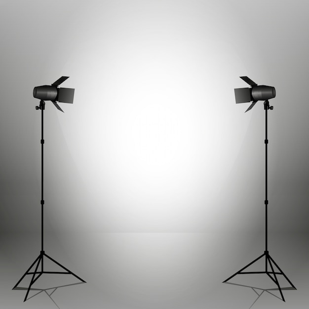 vector spotlights. scene. light effects.