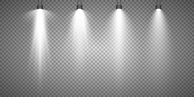 Vector spotlights scene light effects