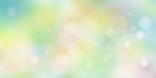 Vector spring background, bokeh effect, sun rays, vector illustration