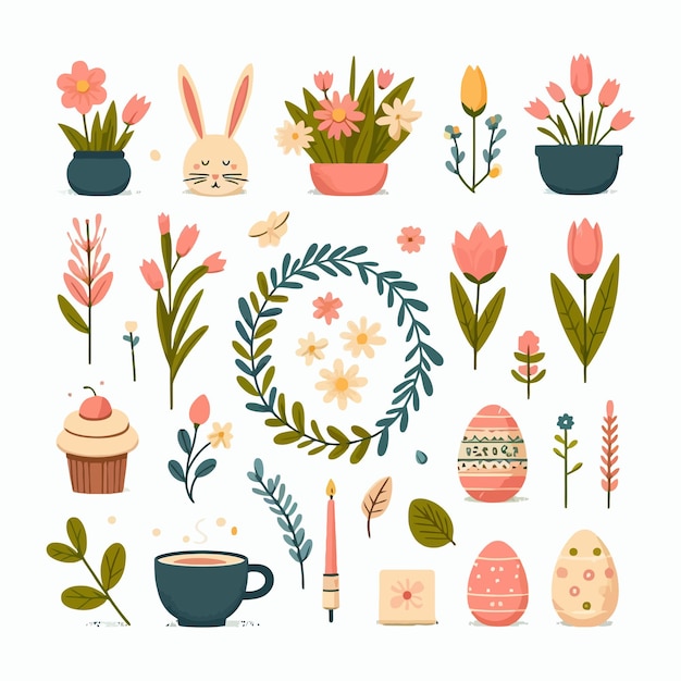 Vector vector spring collection illustration