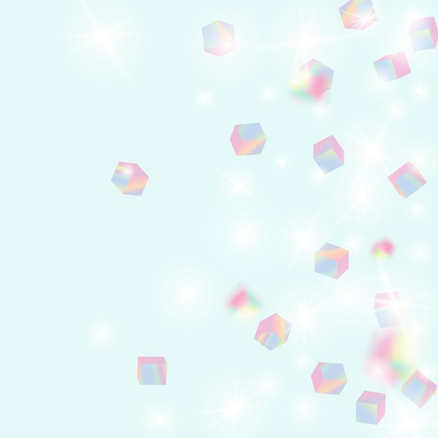 터 스어 보케 (Vector Square Bokeh), 이리데센트 배경 (Iridescent Background), 기하학 기념 카드 (Geometric Anniversary Card), 카오틱 콘티 배경 (Chaotic Confetti Backdrop), 포일 보더 (Foil Border), 홀로 콘티 (Holo Confetti), 고립된 홀로그래픽 큐브 입자 (Isolated H