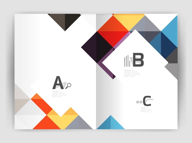 vector square minimalistic abstract background print template business brochure a4 vector template background for print workflow layout diagram number options or web design banner