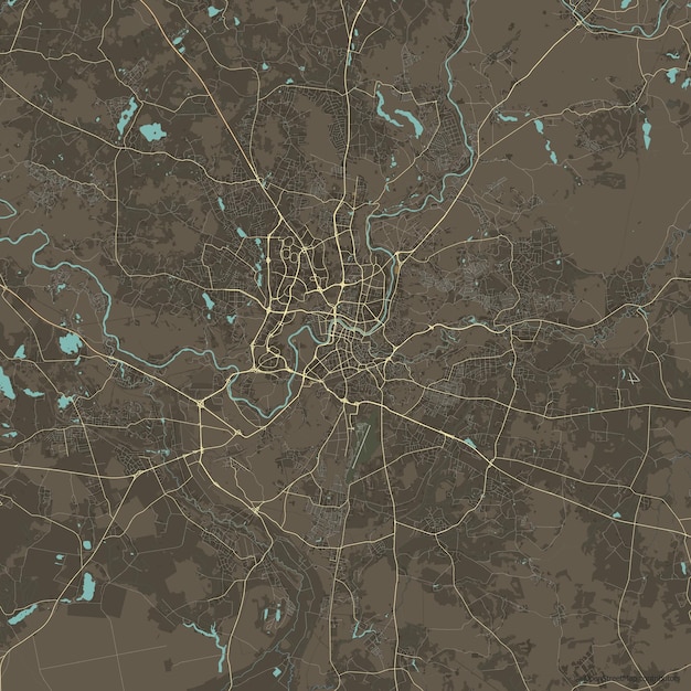 Vector stadsplattegrond van Vilnius, Litouwen