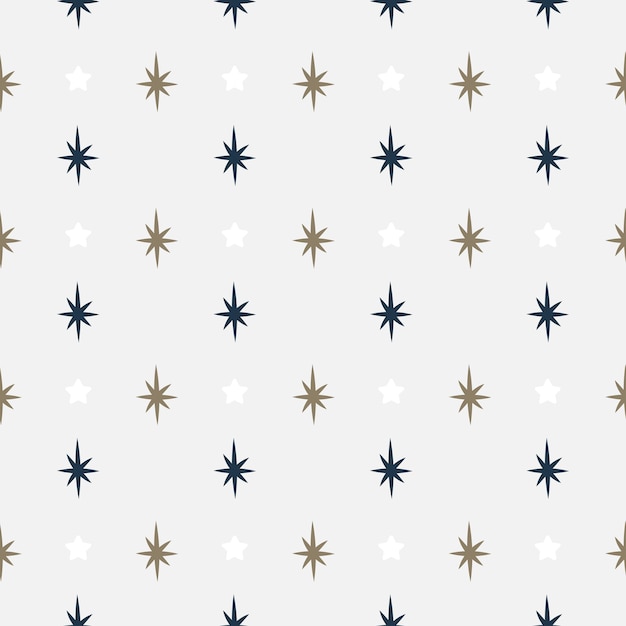 Vector star pattern scandinavian style. Repeat background with star