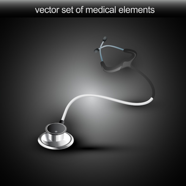 Vector vector stethoscope