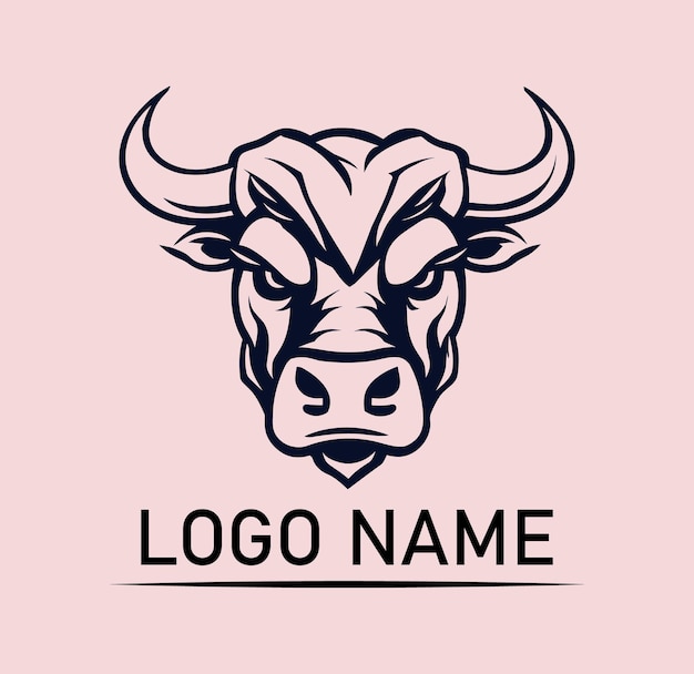 Vector stier logo ontwerp