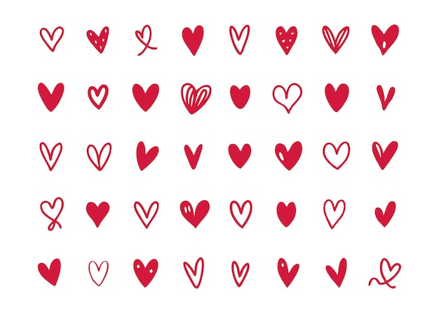 Vector stijl Hearts collectie