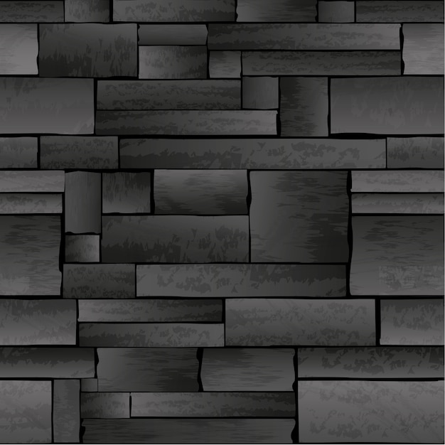 Vector vector stone wall seamless pattern