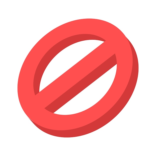 Vector vector stop sign icon flat