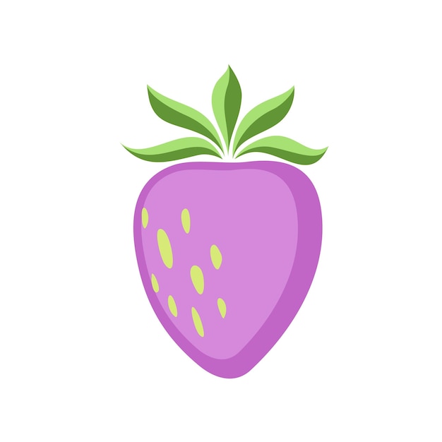 Vector strawberry icon. Color drawing of strawberries