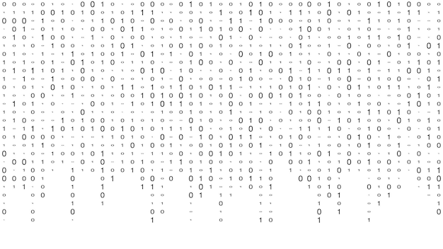 Vector streaming binary code background Matrix background Coding or hacking concept