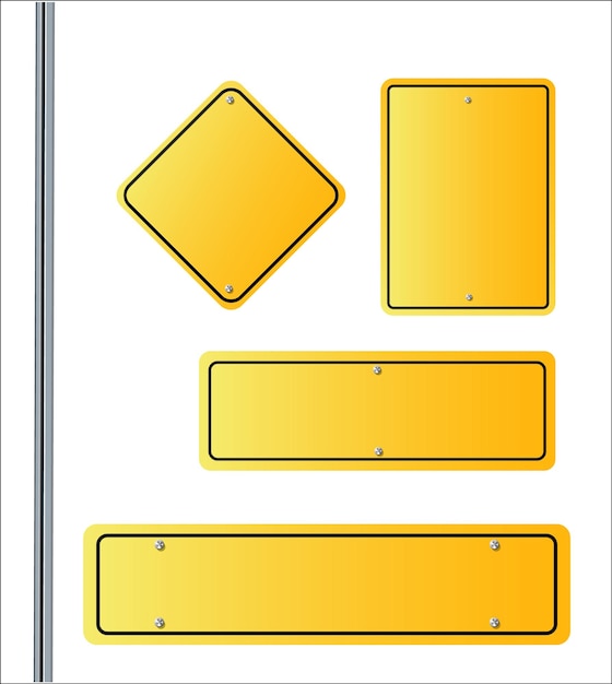 Segnali stradali vettoriali illustrazione vettoriale di segnali stradali a 3 vie che puntano in direzioni opposte