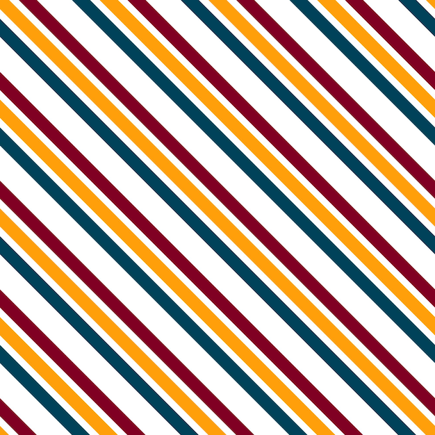 Векторный полосатый бесшовный рисунок с диагональными полосами Красочный фон Оберточная бумага Печать для дизайна интерьера и ткани