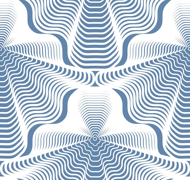 Vector stripy endless pattern, art continuous geometric background with graphic lines.