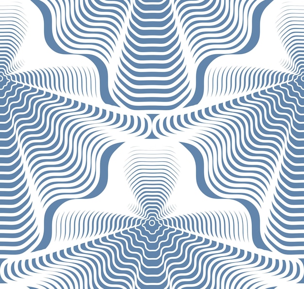 Vector stripy endless pattern, art continuous geometric background with graphic lines.