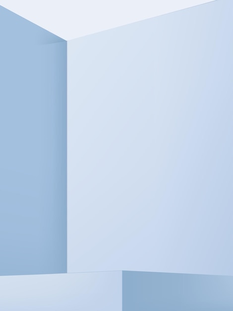 벡터 뷰티 및 헬스케어 제품을 위한 햇빛 아래 파스텔 블루 벽이 있는 벡터 스튜디오 샷 제품 디스플레이 배경x9