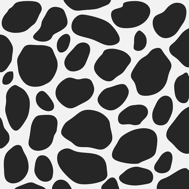 Vector style cowhide pattern details