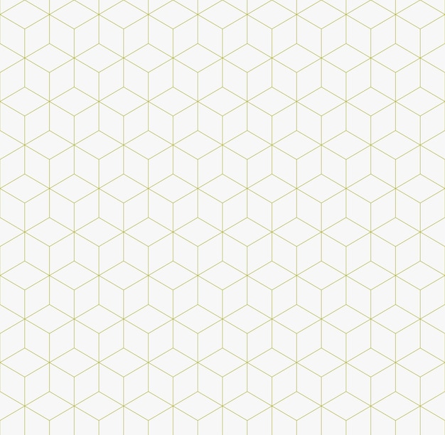 Vector stylish hexagonal gold line pattern background