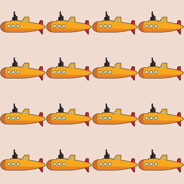 Vector submarine pattern