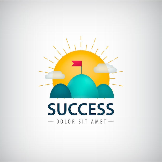 Vector success creative logo illustration