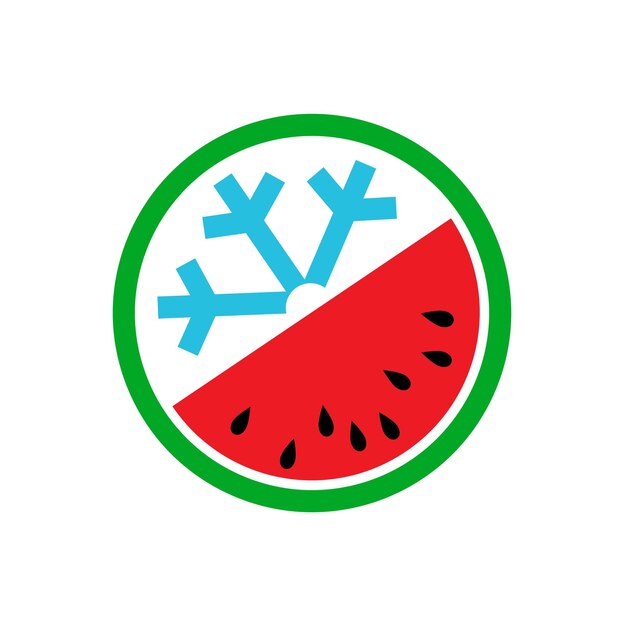 Vector summer concept greengrocer watermelon