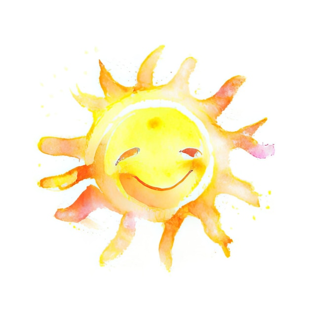 Vector vector sun smile smiling cartoon illustration drawn shiny sun yellow collection