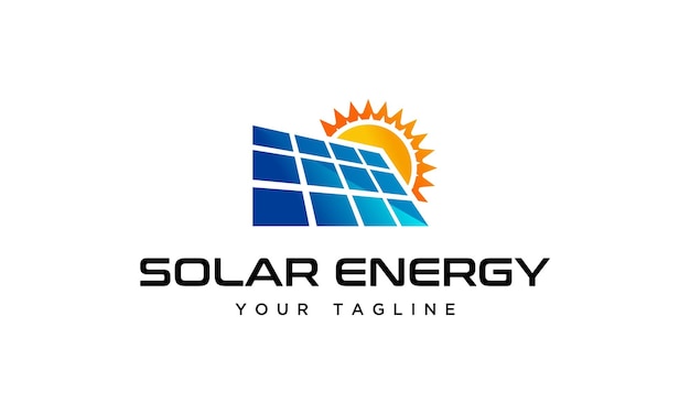 太陽太陽エネルギーのロゴ アイコン ベクトル テンプレートのベクトル