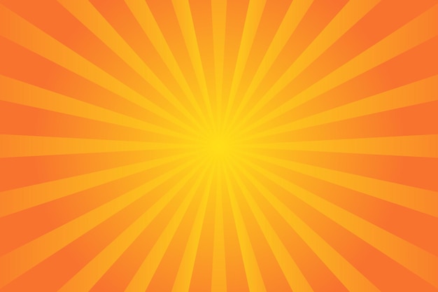 Vector Sunburst Pattern achtergrond voor zomerbanner