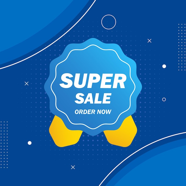 Vector super sale only today banner template