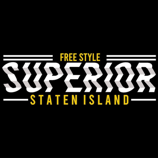 vector superior staten island illustration design