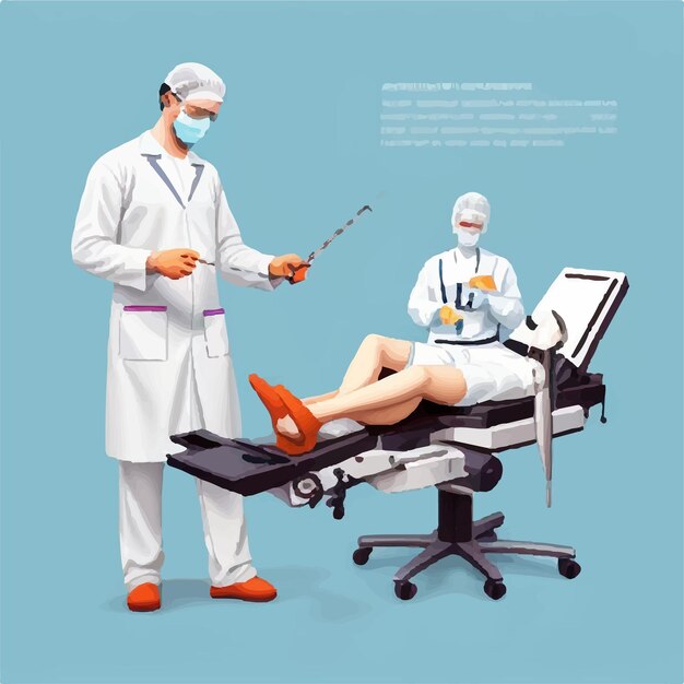 Vector vector surgeons doing surgery concept illustration