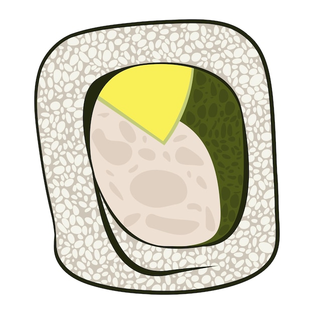 Vector vector of the sushi element