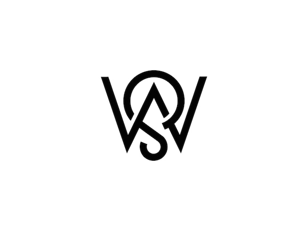 vector sw ws logo