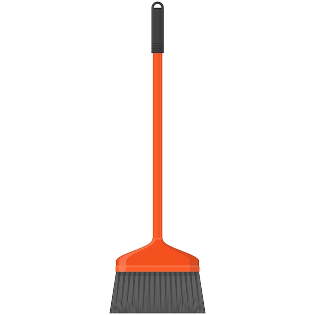 Vector sweep brush illustration cartoon on white