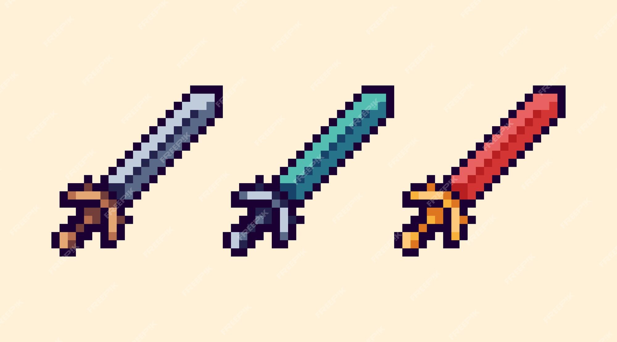 Minecraft sword icon by Friconix (fi-snluxl-minecraft-sword)  line,up,normal,square,minecraft,sword,pixelart,pixel,minecraft-sword,mojang