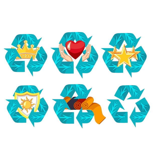 Vector vector  symbol premium recycling superior quality