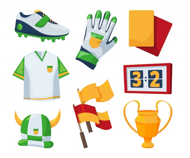 Vector symbols for soccer competition