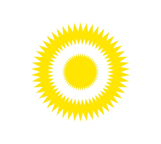 Vector symbool van de zon